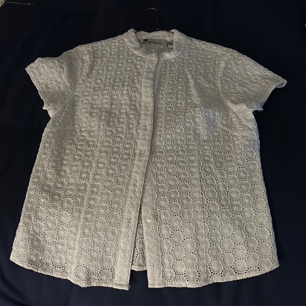 Eyelet blouse